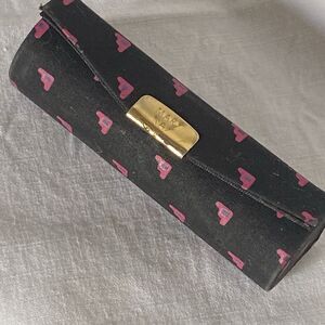 Vintage Mary Kay Lipstick Carry Case Holder w/ Mirror Snap Closure Handbag Purse